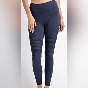 Rae Mode Navy Blue Women's Motto Leggings